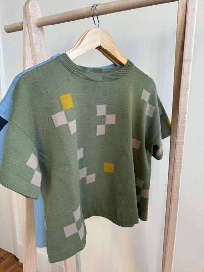 Albers Short Sleeve Sweater Tee - Olivine