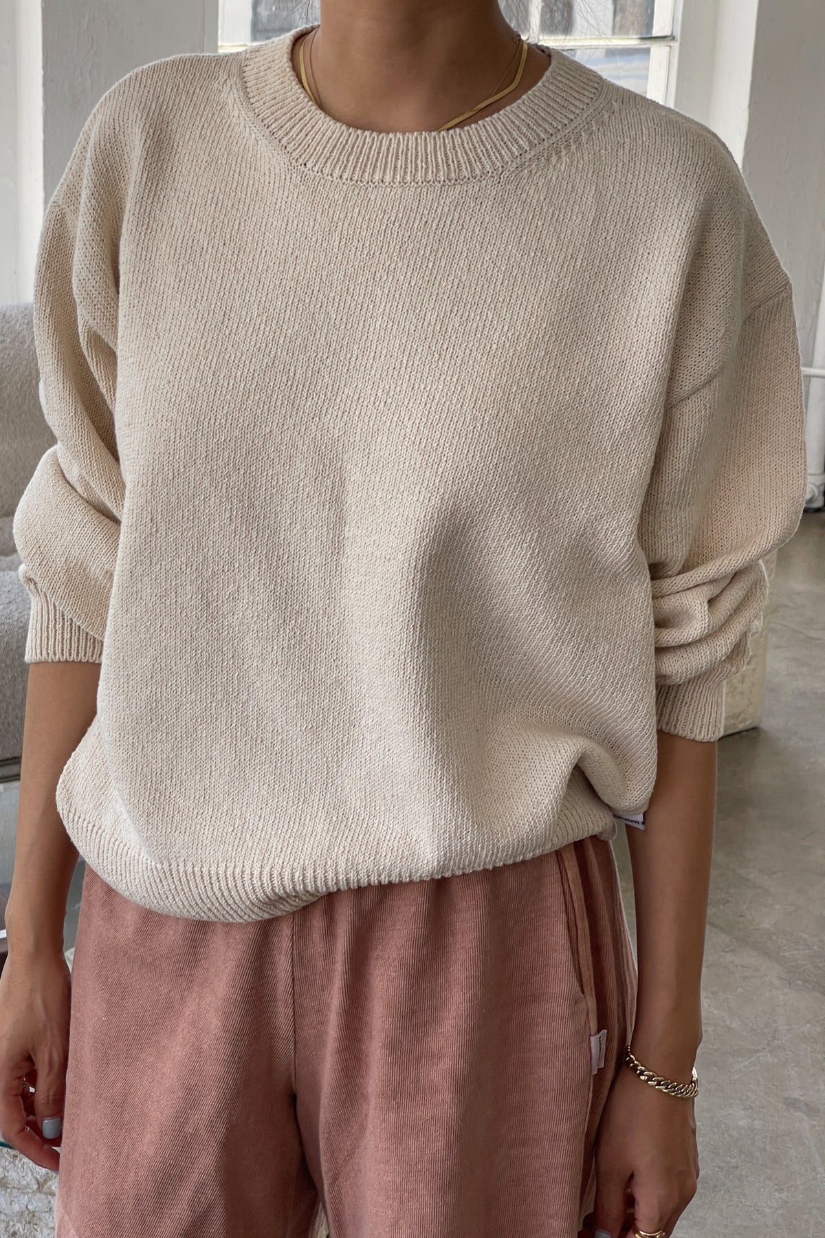 PREORDER Milo Cotton Sweater - Naturel