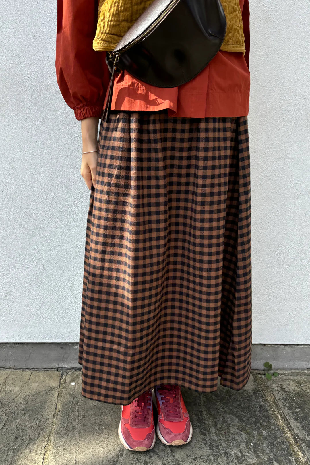 Pedra Skirt - Brown Check