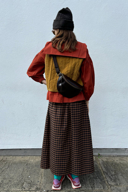 Pedra Skirt - Brown Check