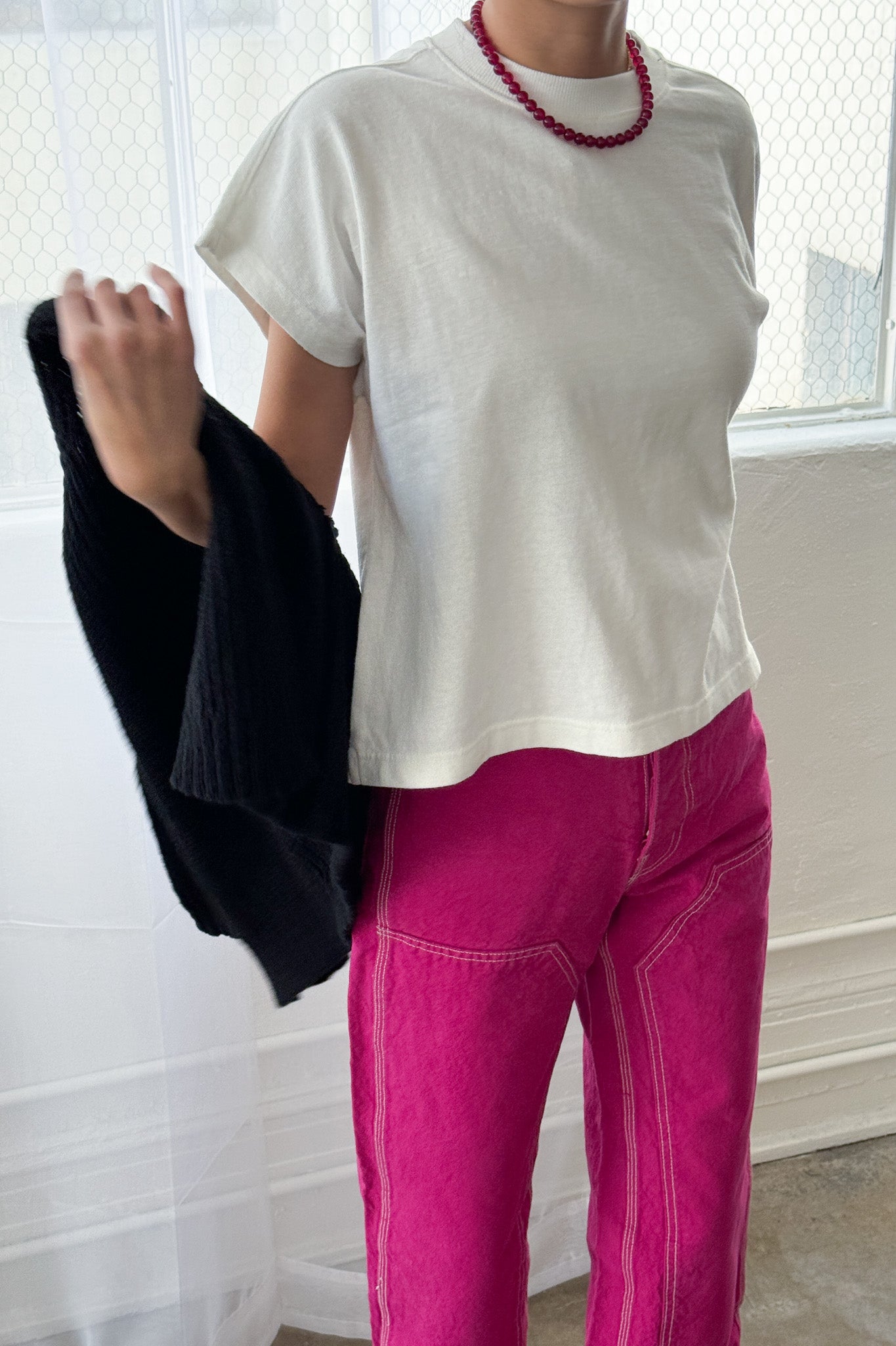 PREORDER Jeanne Tee - White Cotton