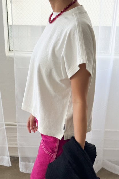 PREORDER Jeanne Tee - White Cotton