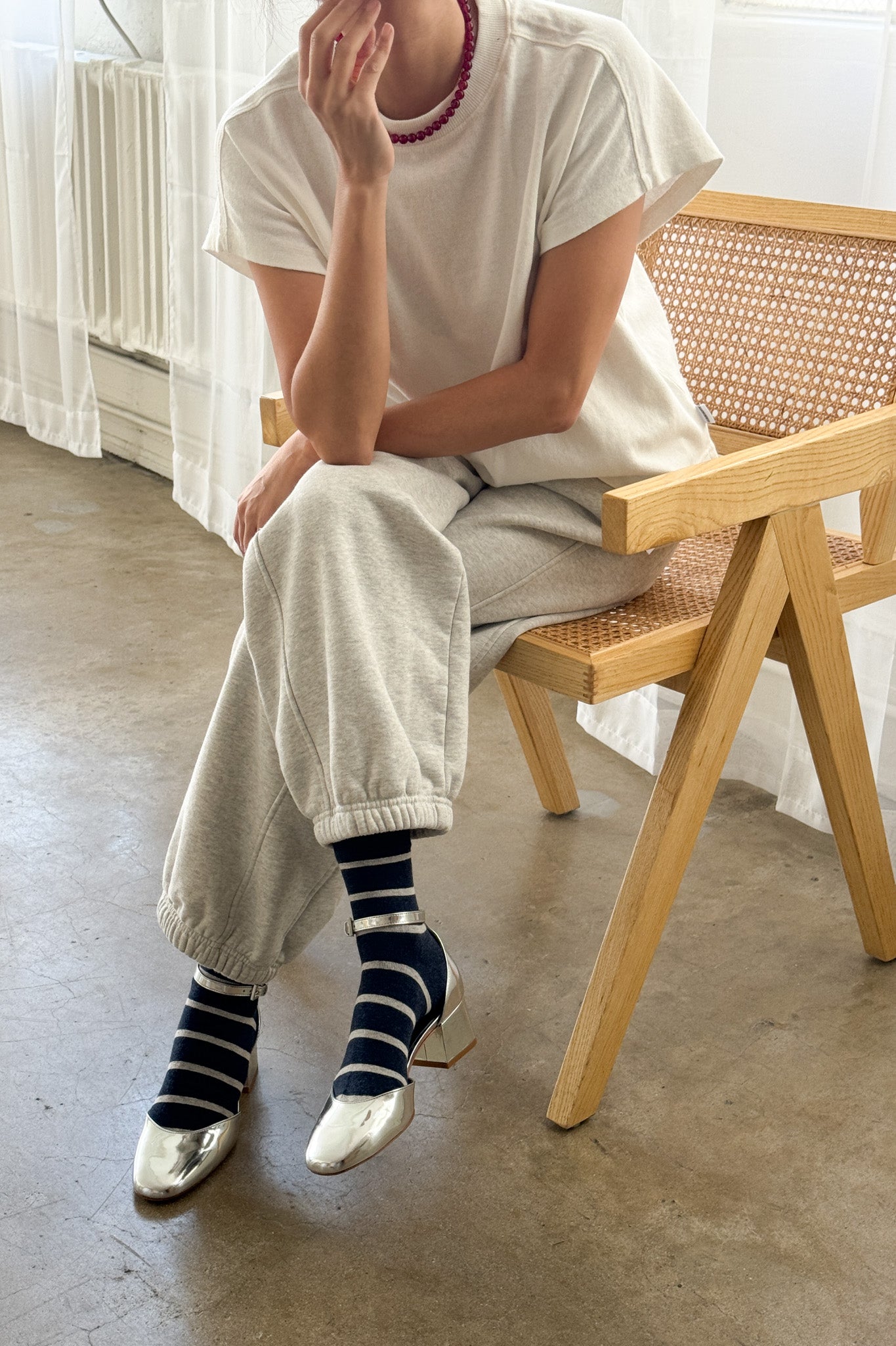 PREORDER Jeanne Tee - White Cotton