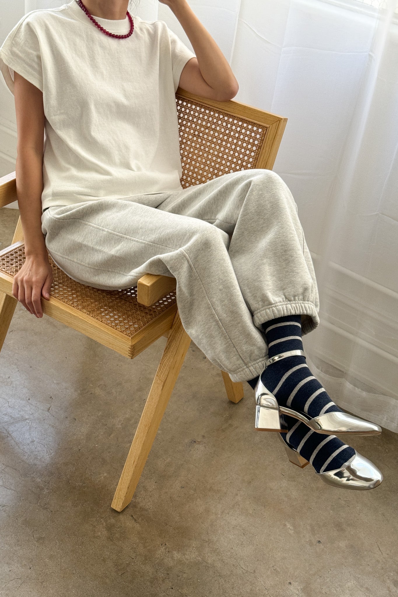 PREORDER Jeanne Tee - White Cotton