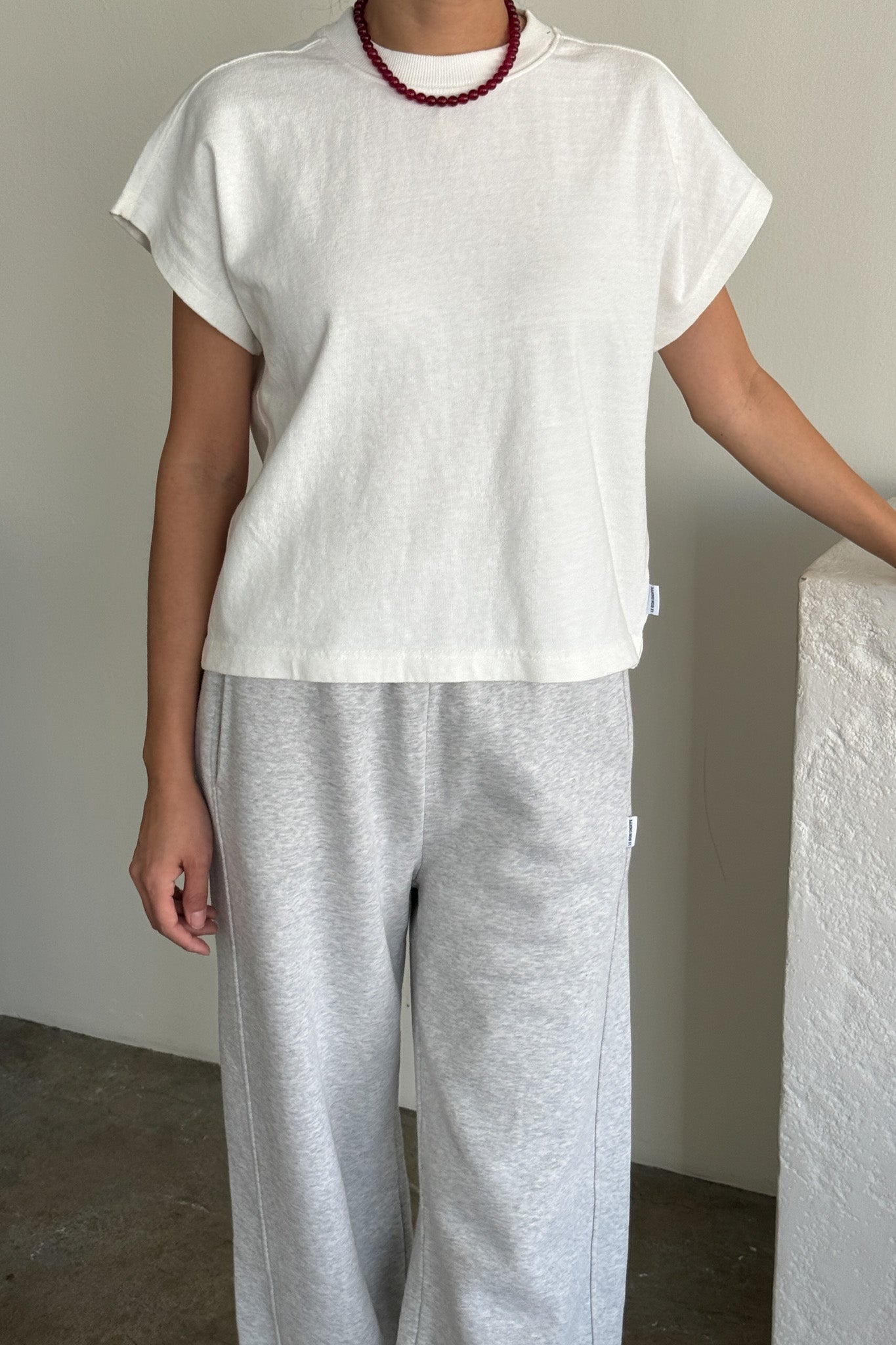 PREORDER Jeanne Tee - White Cotton