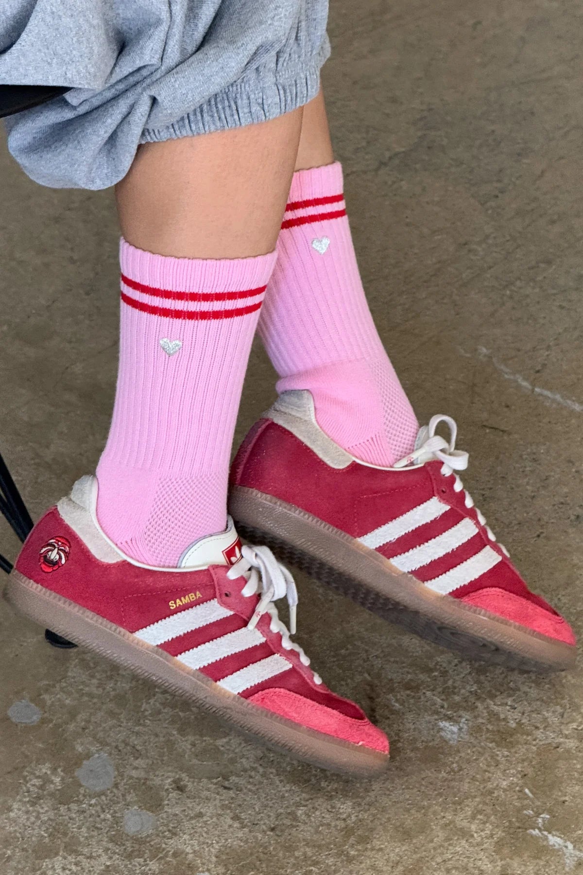 Embroidered Boyfriend Socks - Multiple Colors