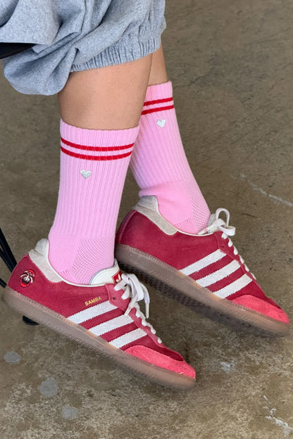 Embroidered Boyfriend Socks - Multiple Colors