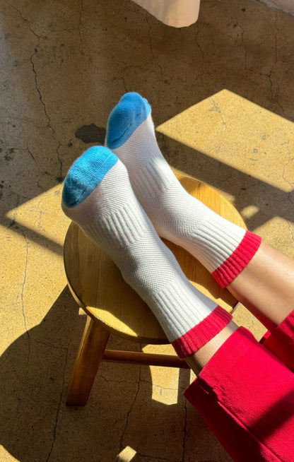 Color Block Girlfriend Socks - Multiple Colors