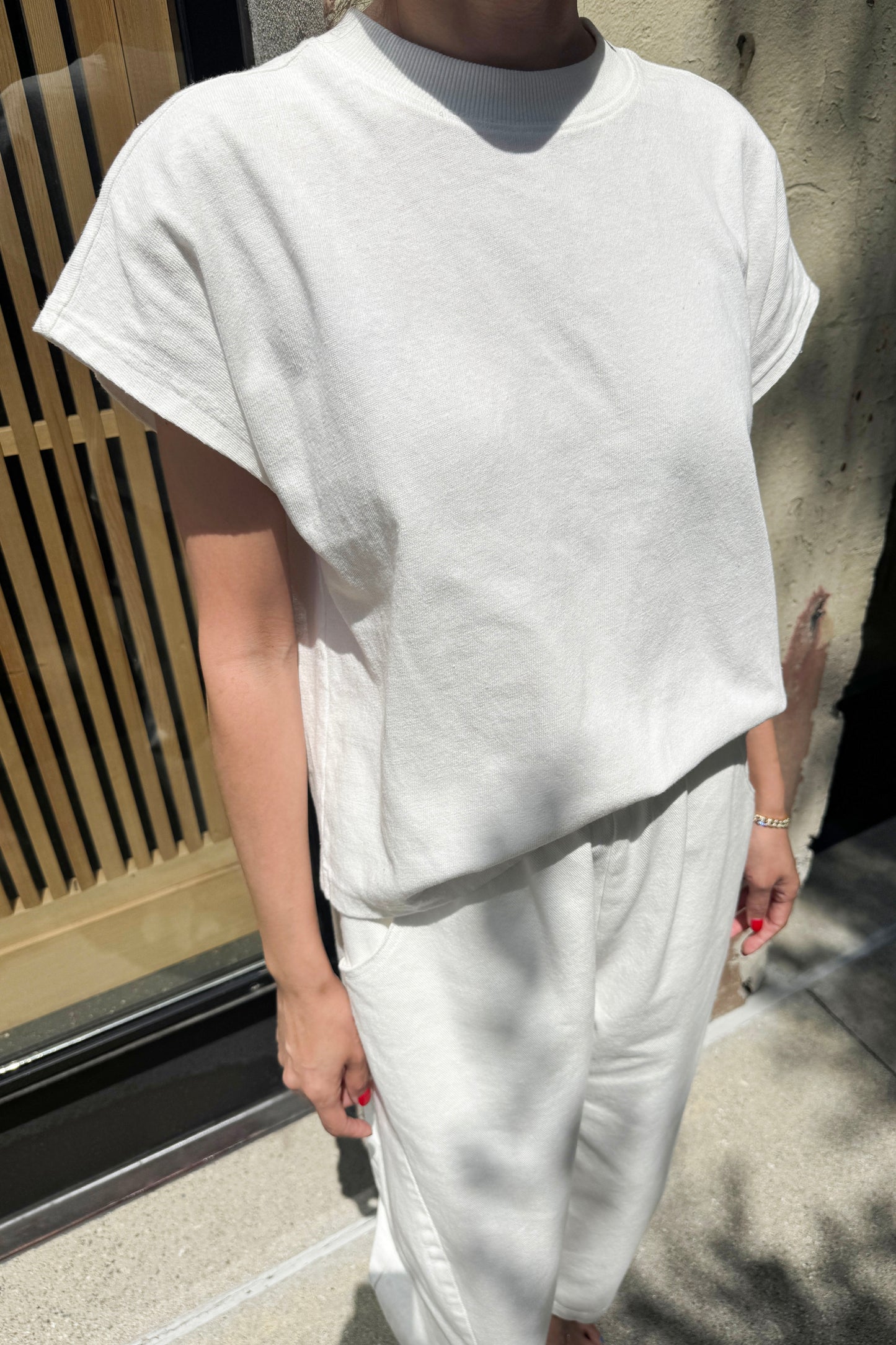 PREORDER Jeanne Tee - White Cotton