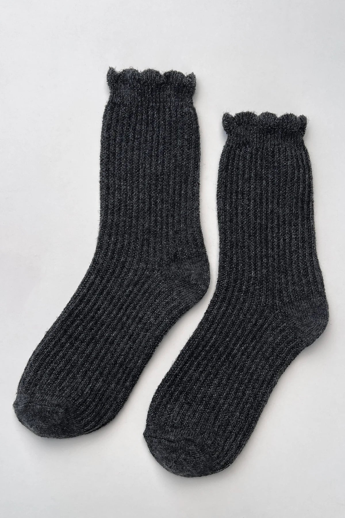 Linen Scallop Socks - Multiple Colors