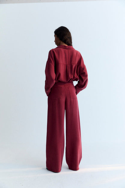 TNS Tencel Pant - Plum Fantasy