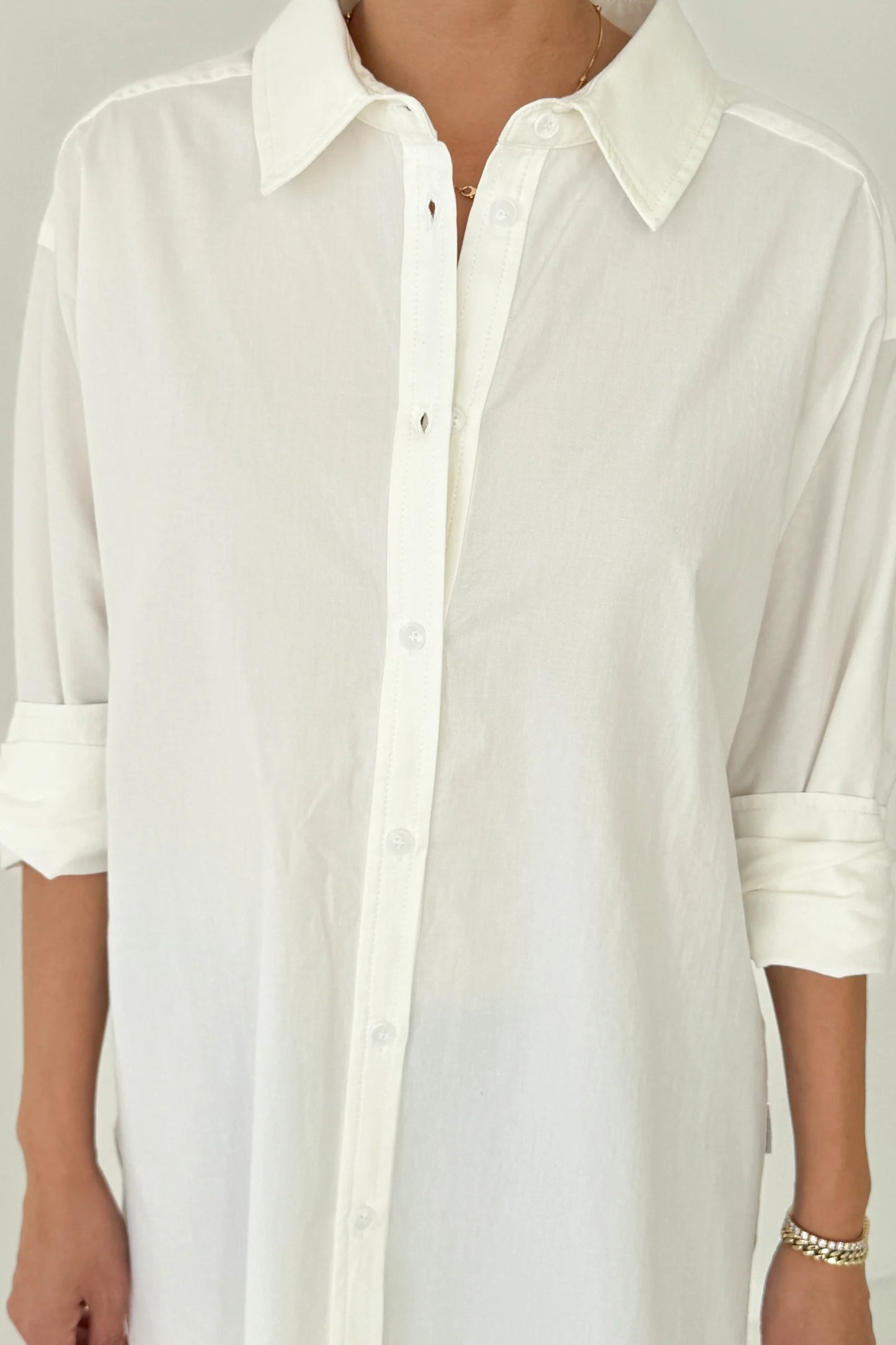 PREORDER Light Weight Owen Shirt - White