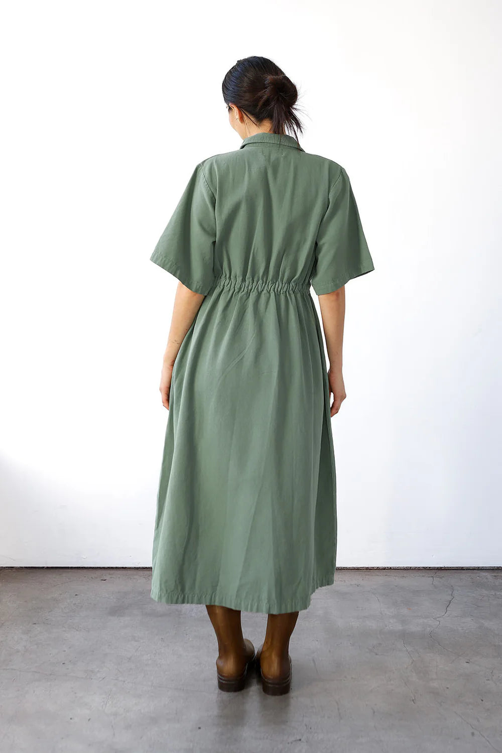 Long Utility Dress - Sea Glass