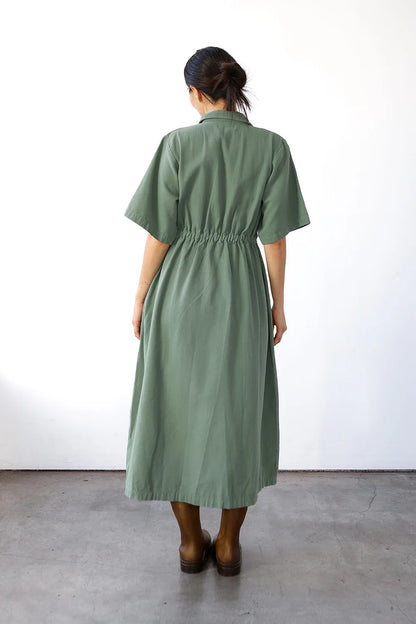 Long Utility Dress - Sea Glass