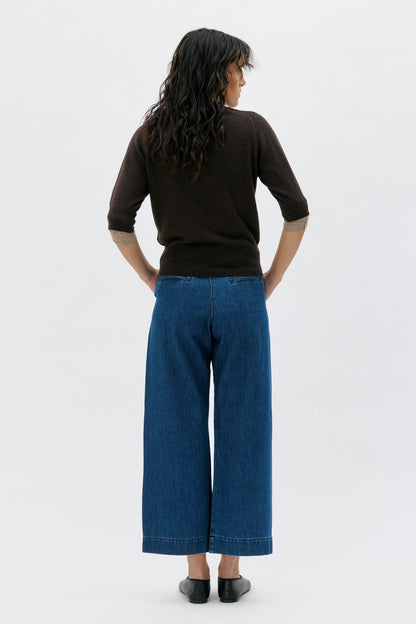 Ada Cashmere T-Shirt - Dark Brown
