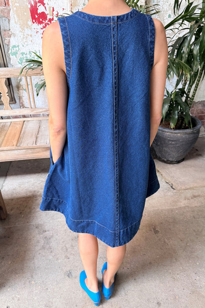 Mable Dress - Dark Denim