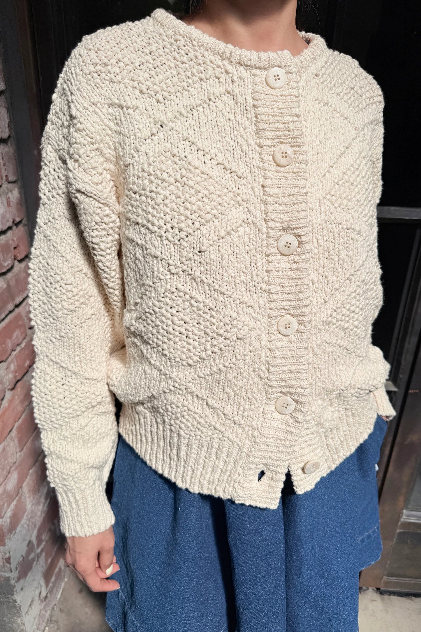 PRE-ORDER Mason Cotton Cardigan - Naturel