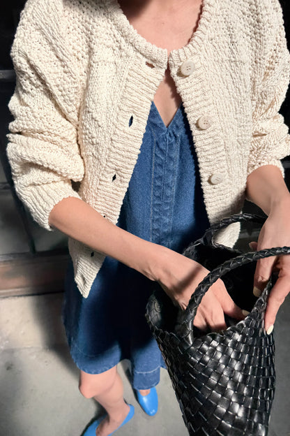 PRE-ORDER Mason Cotton Cardigan - Naturel