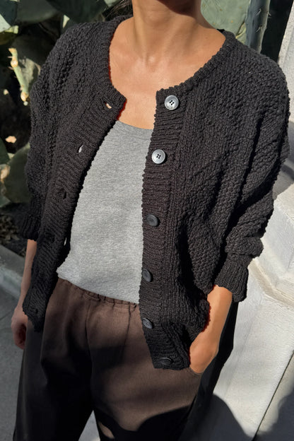 PRE-ORDER Mason Cotton Cardigan - Black