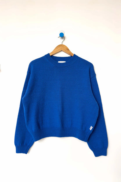 PREORDER Milo Cotton Sweater - Cobalt
