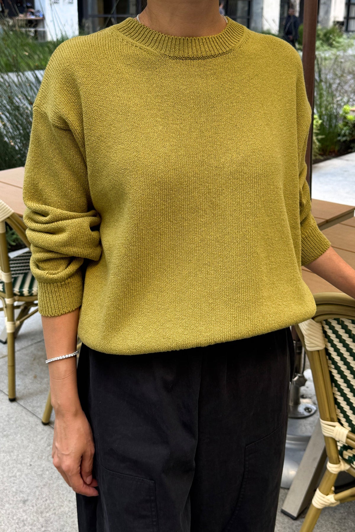 PREORDER Milo Cotton Sweater - Golden Olive