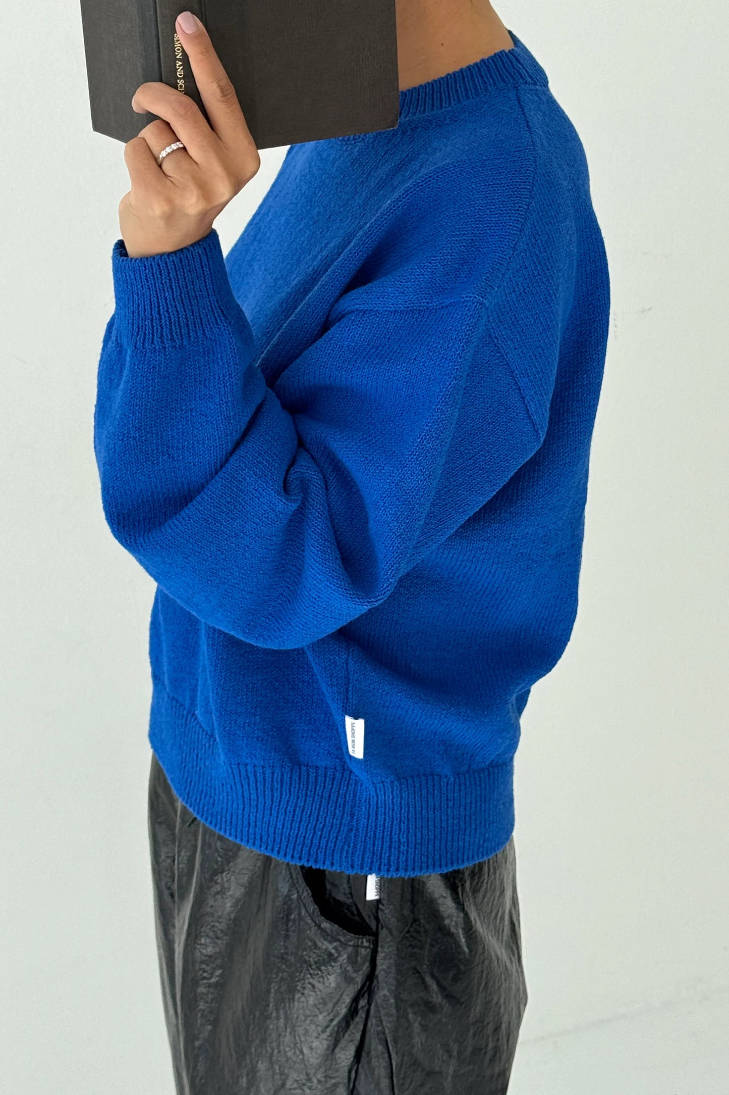 PREORDER Milo Cotton Sweater - Cobalt