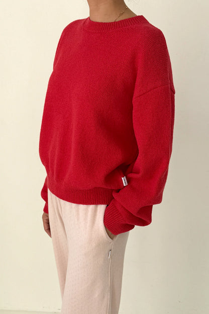 PREORDER Milo Cotton Sweater - Chili