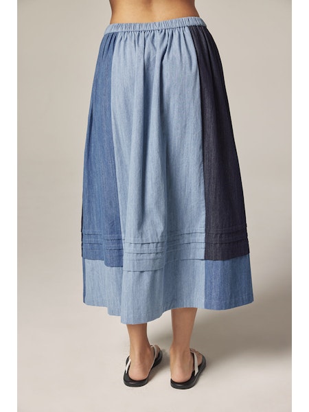 Contrast Midi Skirt