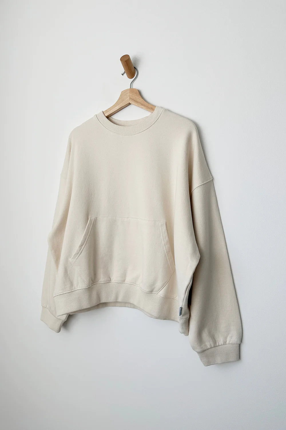 French Terry Poche Top - Naturel