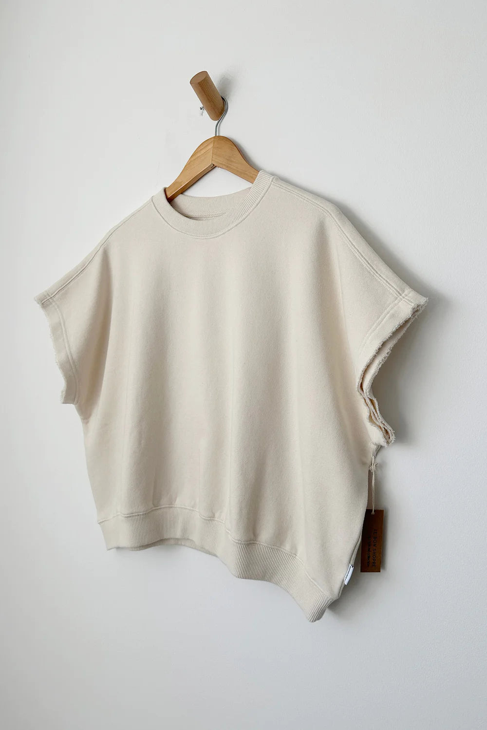 French Terry Sophie Top - Naturel