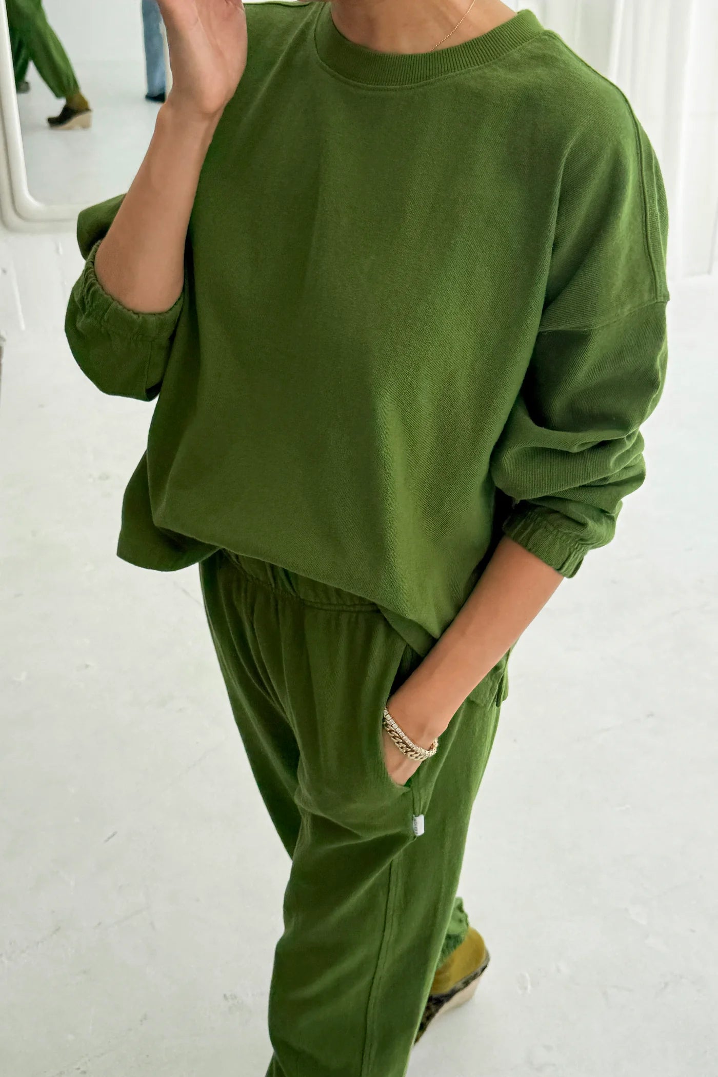 Naturelle Tee - Collard Green