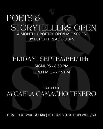 SEPT. 11 | Poets & Storytellers Open