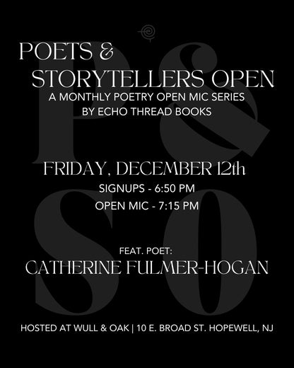 DEC. 12 | Poets & Storytellers Open