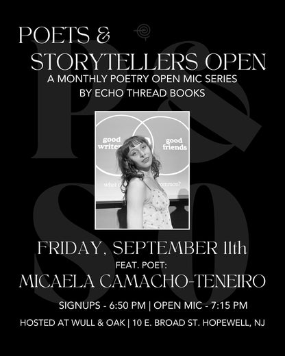 SEPT. 11 | Poets & Storytellers Open
