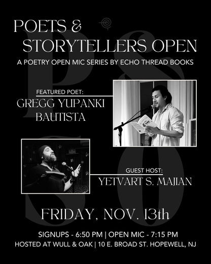 NOV. 13 | Poets & Storytellers Open