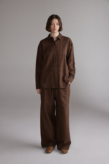 Brushed Cotton Plaid Shirt