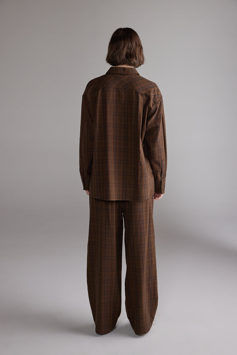 Brushed Cotton Plaid Shirt