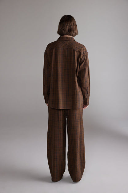 Brushed Cotton Plaid Shirt