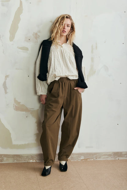Payne Top - Charcoal Cream