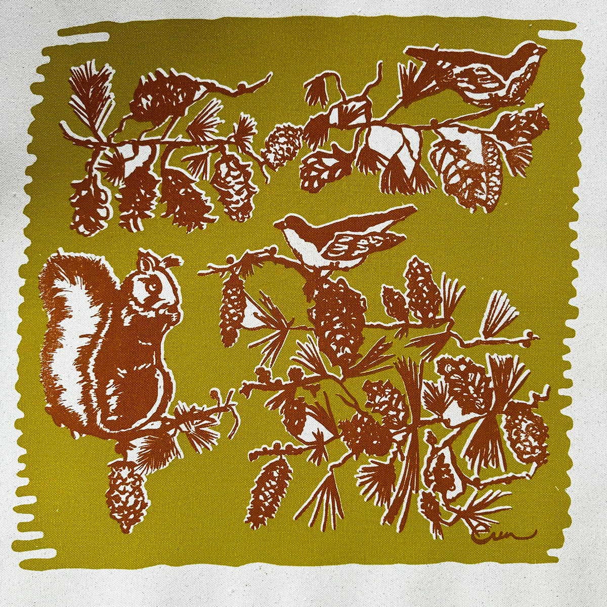 Laura Pouch - Pine Cone Tree (multiple color options)