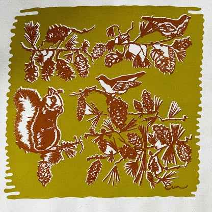 Laura Pouch - Pine Cone Tree (multiple color options)