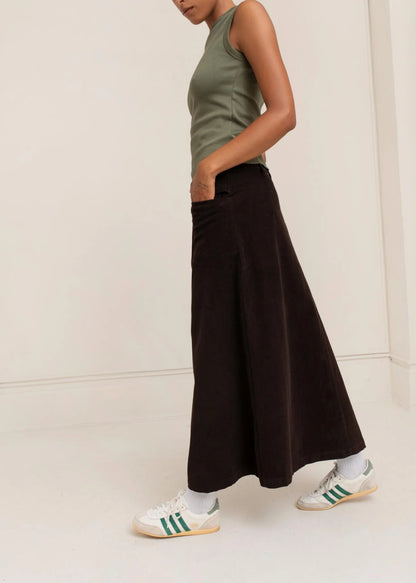 Jinni Long Skirt - Chocolate Torte