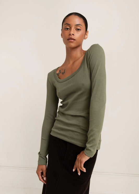 Tony Square Neck - Bronze Green