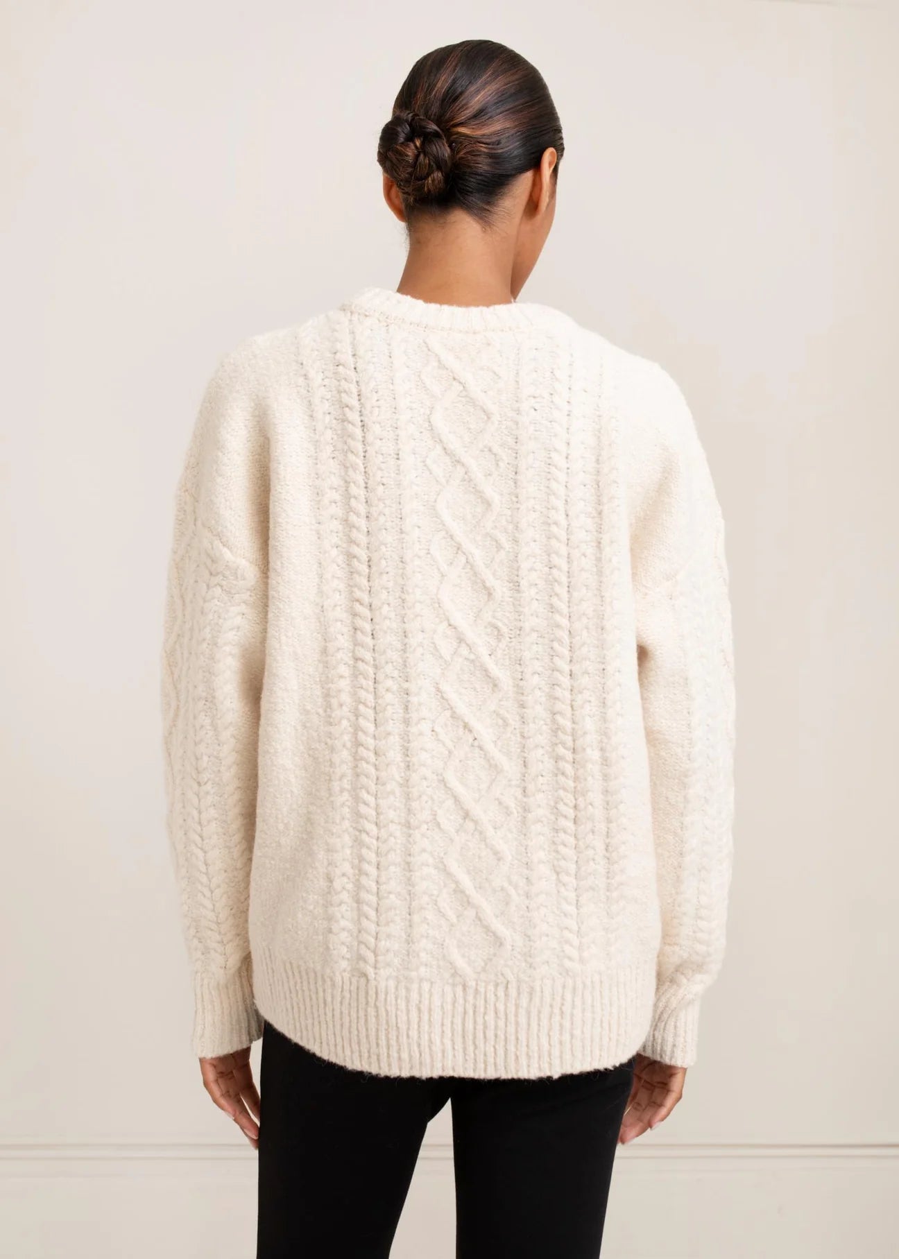 Rayna Cable Sweater - Cream