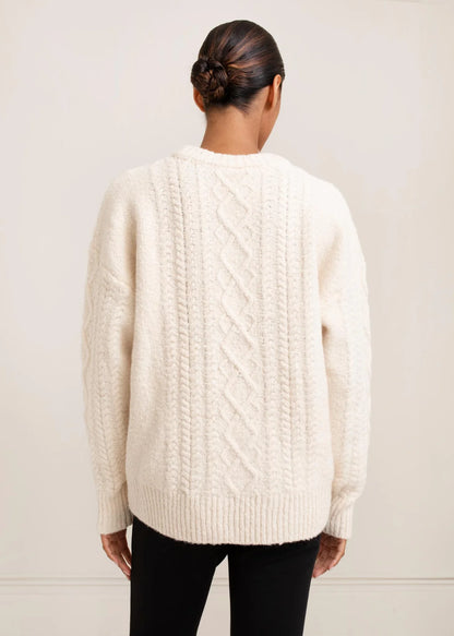 Rayna Cable Sweater - Cream
