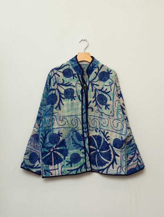 The Ladhiya Suzani Quilted Kantha Jacket