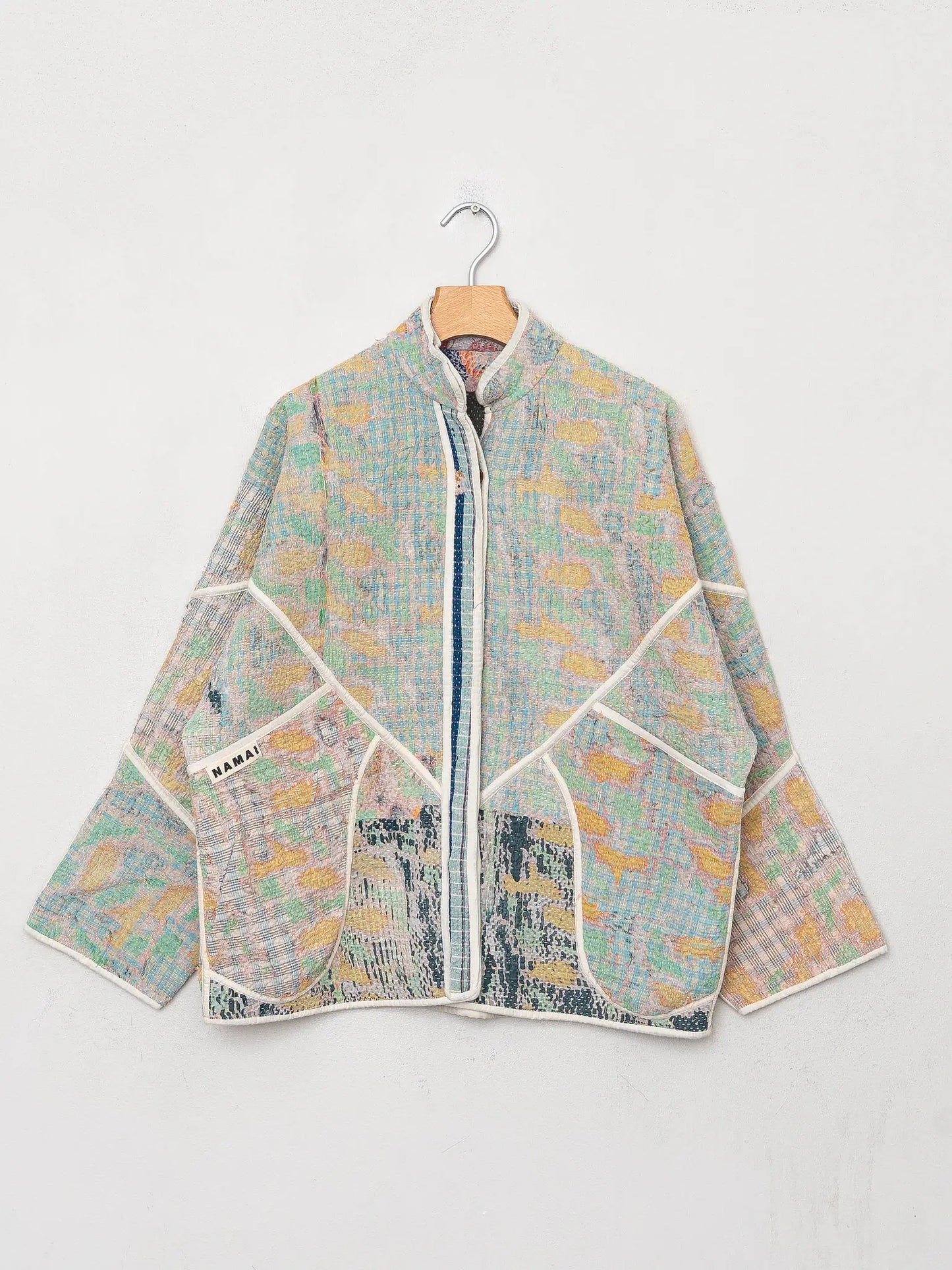 The Ladhiya Quilted Patchwork Kantha Jacket