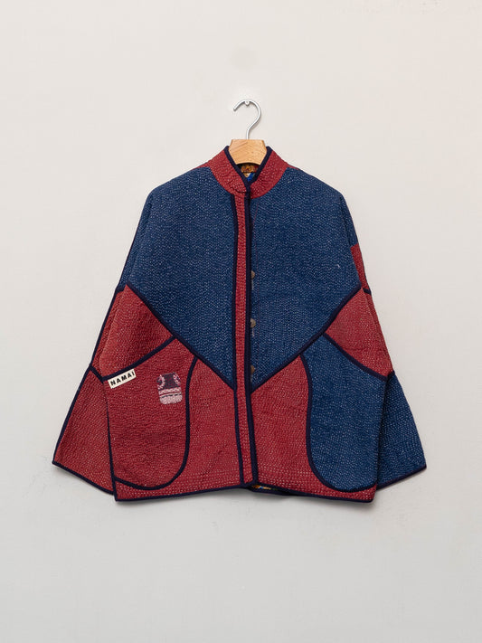 The Ladhiya Quilted Patchwork Kantha Jacket