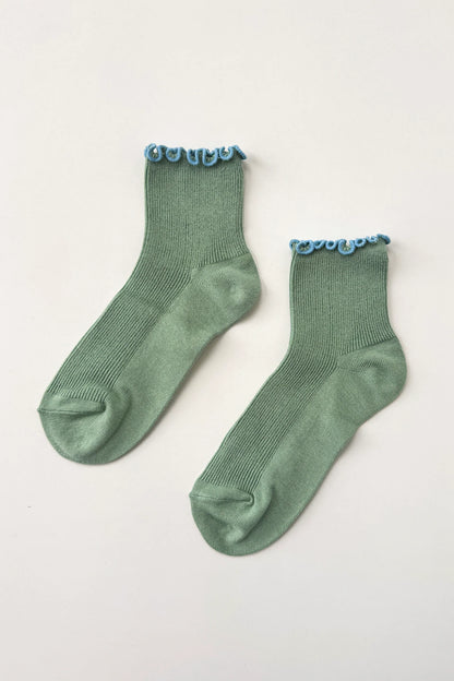 The Petite Ruffled Modal Socks - Multiple Color Options
