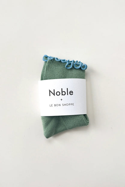 The Petite Ruffled Modal Socks - Multiple Color Options